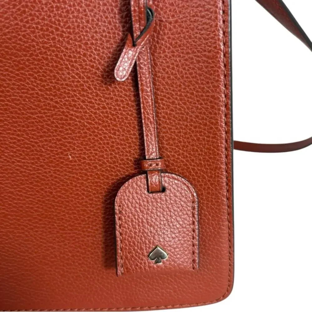 Kate Spade Eva Chestnut Leather Crossbody Bag